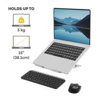 laptop dekl - Dėklas  Fellowes Alumia Portable Laptop Stand  15 "  Laptop Stand  Silver - 7 nuotrauka