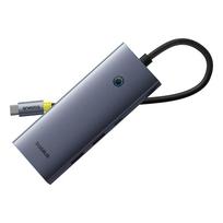 adapteris baseus - Baseus UltraJoy USB-C Adapteris 6-in-1 (HDMI 4K, USB 3.1, USB-C, USB 2.0, PD, RJ45) Juodas (Black) - 5 nuotrauka