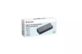 docking station - Verbatim Docking Station CDS-15S USB-C 15-in-1 Juoda (Black) - 7 nuotrauka