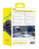 100w charger - Baseus EnerFill FE11 100W Sieninis Įkroviklis 2 x USB-C + USB-A Juodas (Black) - 2 nuotrauka