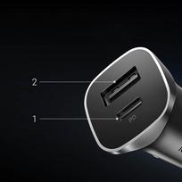 car charger pd - Automobilinis įkroviklis Ugreen CD130 fast car charger, USB Type C/USB Type A, pilka, 30 W - 8 nuotrauka