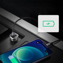 car charger pd - Automobilinis įkroviklis Ugreen CD130 fast car charger, USB Type C/USB Type A, pilka, 30 W - 15 nuotrauka