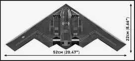 konstruktorius cobi - Cobi Konstruktorius Northrop B-2 Spirit 5916, 1109 vnt., Juoda (Black) - 6 nuotrauka