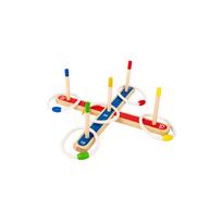 medinis stalas - Lean Toys žiedų mėtymo žaidimas, LT - 4 nuotrauka