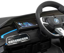 4x4 vaikiskos - Vaikiškas elektromobilis BMW I4, juodas (Black) - 11 nuotrauka