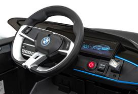4x4 vaikiskos - Vaikiškas elektromobilis BMW I4, juodas (Black) - 13 nuotrauka