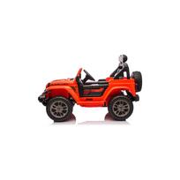 elektromobilis jeep - Lean Cars Jeep Rubicon 4x4 DK-JWR556, oranžinis (Orange) - 3 nuotrauka