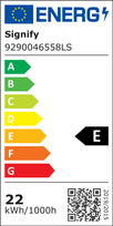 led sviestuvai - Philips Valen, 22W, LED, 2200-6500K, juodas (Black) su pultu - 2 nuotrauka