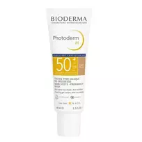 veido kremai nuo saules spf 50 - Bioderma Photoderm M Golden SPF50+, 40 ml - 3 nuotrauka