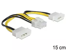 molex - Delock Cable EPS / Molex x2 0.15m - 2 nuotrauka
