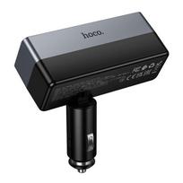 automobiline krovikle - Hoco Z65B Automobilinis įkroviklis, 1xUSB A + 1xUSB C + 2x cigarečių degiklio prievadai, juodas (Black) - 4 nuotrauka
