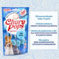 churu cat skanestas tuna - Churu Pops Tuna skanėstai katėms 60 g - 5 nuotrauka