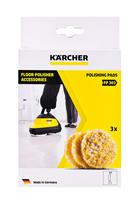 pvc dulkiu - Karcher Polishing Pads for Stone/Linoleum/PVC 2.863-198.0 - 6 nuotrauka