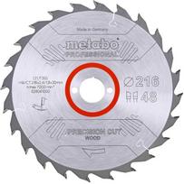 pjuklas 216x30 - Pjovimo diskas 216x2,4/1,8x30, z48, WZ, -5°. Precision Cut., Metabo - 2 nuotrauka