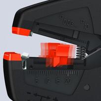 laidu reples - Replės laidų nuizoliavimui KNIPEX 1240 - 5 nuotrauka