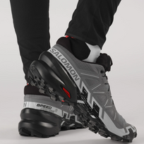 black pearl - Salomon Speedcross 6 vyriški bėgimo bateliai quiet shade/black/pearl blue - 2 nuotrauka