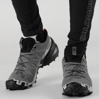 black pearl - Salomon Speedcross 6 vyriški bėgimo bateliai quiet shade/black/pearl blue - 5 nuotrauka
