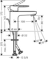 hansgrohe maisytuvas vernis blend 100 - Hansgrohe Vernis Blend 100 71551000, chromas - 2 nuotrauka