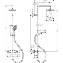termostatinis maisytuvas juodas -  Hansgrohe Vernis Blend - 2 nuotrauka