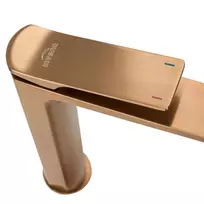 vario spalvos maisytuvai - Invena Neri BU-01-W14-L aukštas praustuvo maišytuvas, vario sp. - 3 nuotrauka
