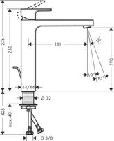 praustuvo maisytuvas hansgrohe - Hansgrohe Vernis Shape 190 71562000 Chromas (Chrome) - 2 nuotrauka