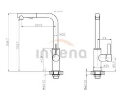 invena maisytuvas - Invena Preto BZ-48-W04-L, juodas (Black) - 2 nuotrauka