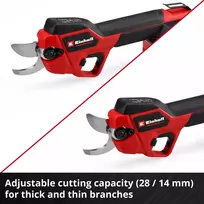 akumuliatorinis sekatorius 18v - Einhell GP-LS 18/28 Li BL-Solo, 18 V (be akumuliatoriaus ir pakrovėjo) - 3 nuotrauka