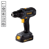 cordless drill - Grunder CD-L1218, 18 V, 2 Ah - 6 nuotrauka