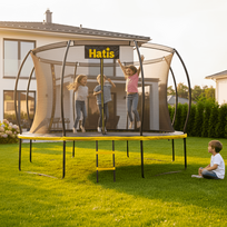 3 laipteliai - Batutas Hatis, 366 cm, su tinklu, su kopėčiomis - 16 nuotrauka