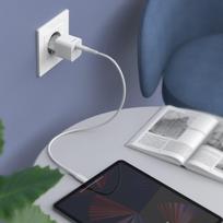 sieninis ikroviklis usb c - Choetech 20W Type C Wall Charger White EU Q5004 EU - 2 nuotrauka