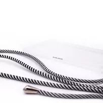 strip juosteles - Korpuso galas, galinis dangtelis Evelatus         Samsung      A50 Case with rope Black Stripes       Transparent - 3 nuotrauka