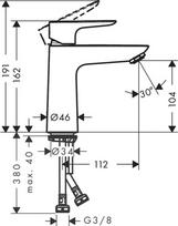 praustuvo maisytuvas hansgrohe - Hansgrohe Talis E110 Juodas - 2 nuotrauka