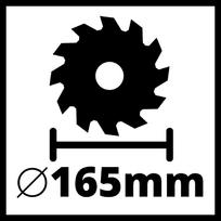 akumuliatoriniai diskinis - Einhell TP-CS 18/165 Li BL-Solo - 4 nuotrauka