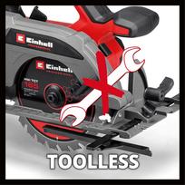 akumuliatoriniai diskinis - Einhell TP-CS 18/165 Li BL-Solo - 6 nuotrauka