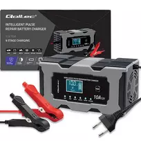 lifepo4 3,2v - Qoltec 52493 Mikroprocesorinė kroviklis 12V 10A su remontine funkcija AGM GEL LiFePO4 ,  LCD - 3 nuotrauka