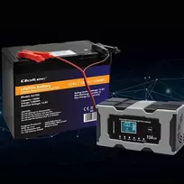 lifepo4 3,2v - Qoltec 52493 Mikroprocesorinė kroviklis 12V 10A su remontine funkcija AGM GEL LiFePO4 ,  LCD - 6 nuotrauka