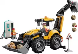 bigbox lego - LEGO City Geltonas ekskavatorius-krautuvas 60480 - 5 nuotrauka
