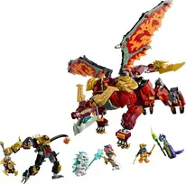 transformuojamas - LEGO Ninjago Wyldfyre transformuojamas drakonas-robotas 71868 - 7 nuotrauka