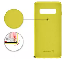 samsung s10 nugarele - Korpuso galas, galinis dangtelis Evelatus         Samsung      S10 Soft Silicone       Yellow - 2 nuotrauka