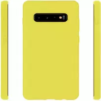 samsung s10 nugarele - Korpuso galas, galinis dangtelis Evelatus         Samsung      S10 Soft Silicone       Yellow - 3 nuotrauka