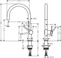 hansgrohe talis m54 - Hansgrohe Talis M54 72804670 - 2 nuotrauka