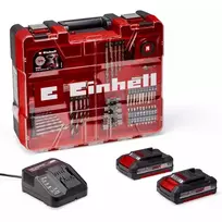 akumuliatorinis suktuvas - Einhell TE-CD 18/2 Li-i +64, 18V, 2x2,0Ah - 7 nuotrauka