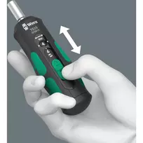 wera torque - Wera 7515 Kraftform Safe-Torque Speed atsuktuvas 2-6Nm (Juodas/Green) - 4 nuotrauka