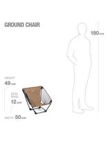 turistines kedes - Sulankstoma turistinė kėdė Helinox Ground Chair, juoda - 5 nuotrauka