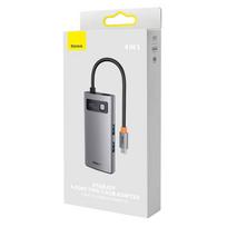 adapteris baseus - Baseus Metal Gleam Series Hub adapteris 4in1 USB-C iki 4x USB 3.0 - 2 nuotrauka