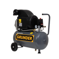 oro kompresoriai - Grunder RC2/24 2HP 24L - 4 nuotrauka
