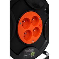 ilgintuvas 3x2,5 - Kraft&Dele KD4021 30m būgninis ilgintuvas su LED indikatoriumi - 5 nuotrauka