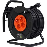ilgintuvas 3x2,5 - Kraft&Dele KD4021 30m būgninis ilgintuvas su LED indikatoriumi - 7 nuotrauka