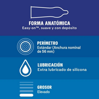 prezervatyvai durex - DUREX Extra Safe 12 vnt. - 3 nuotrauka