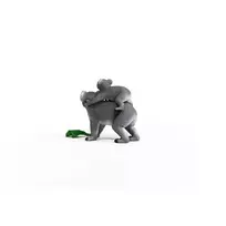 koala mama - Žaislinė figūrėlė Schleich Wild Life Koala Mother And Baby 42566, pilka - 2 nuotrauka
